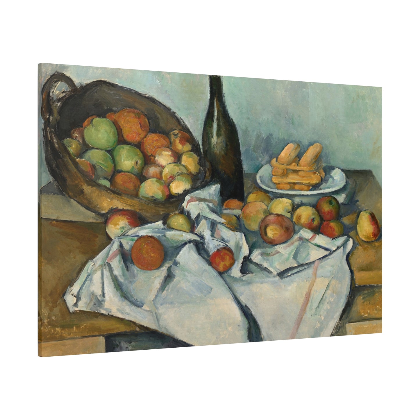 Cézanne, Paul - Basket of Apples (1893) - Canvas Block, unframed