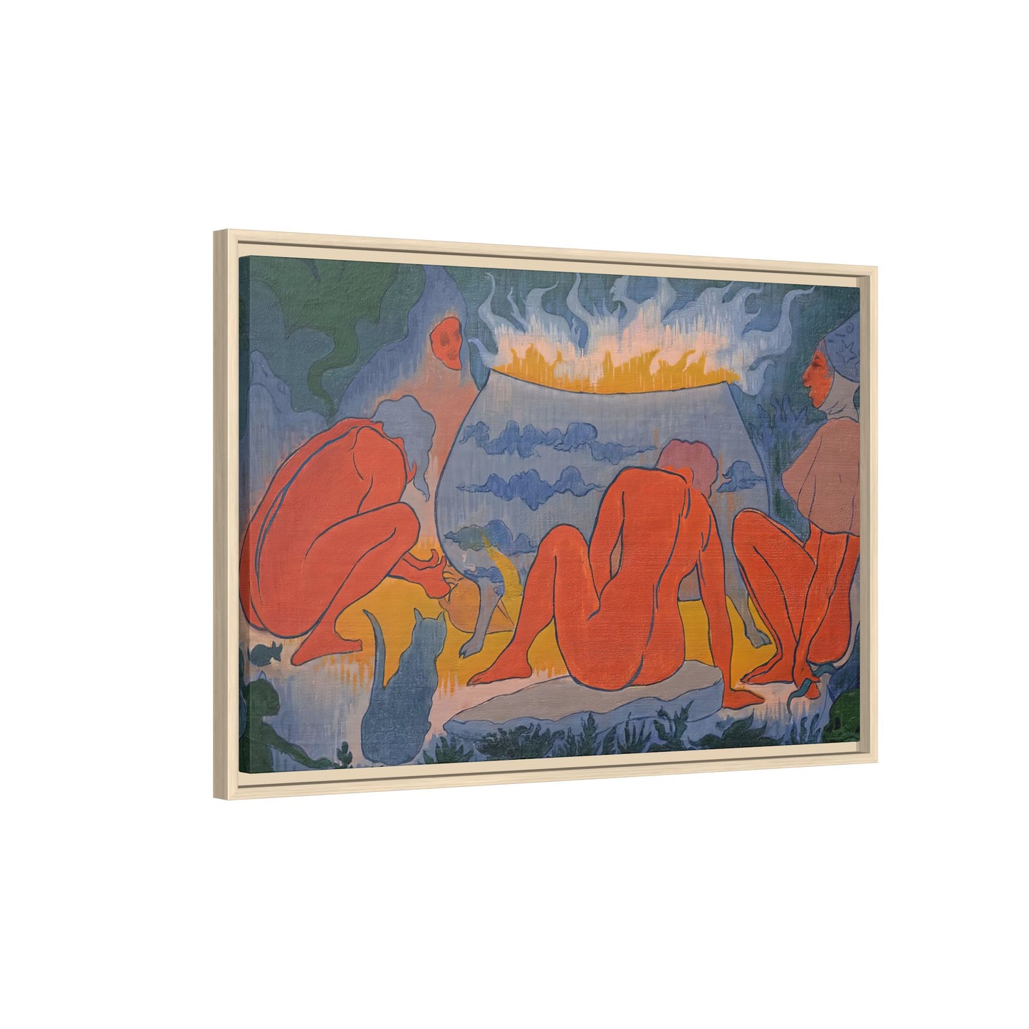 Ranson, Paul - Witches Around the Fire (1891) - Matte Canvas, Framed