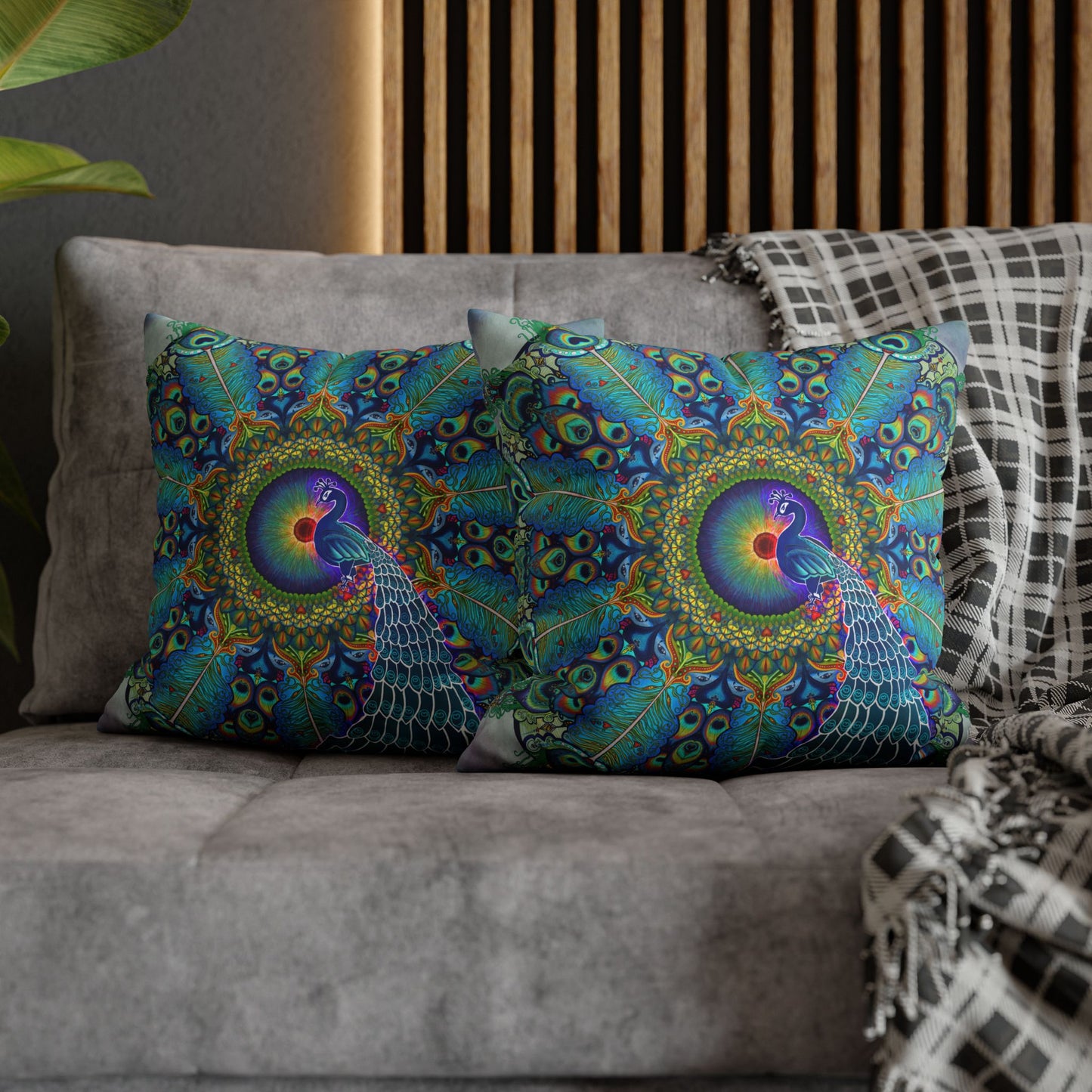 Pacio, Adam - Melek Taus Mandala - Suede Square Pillowcase
