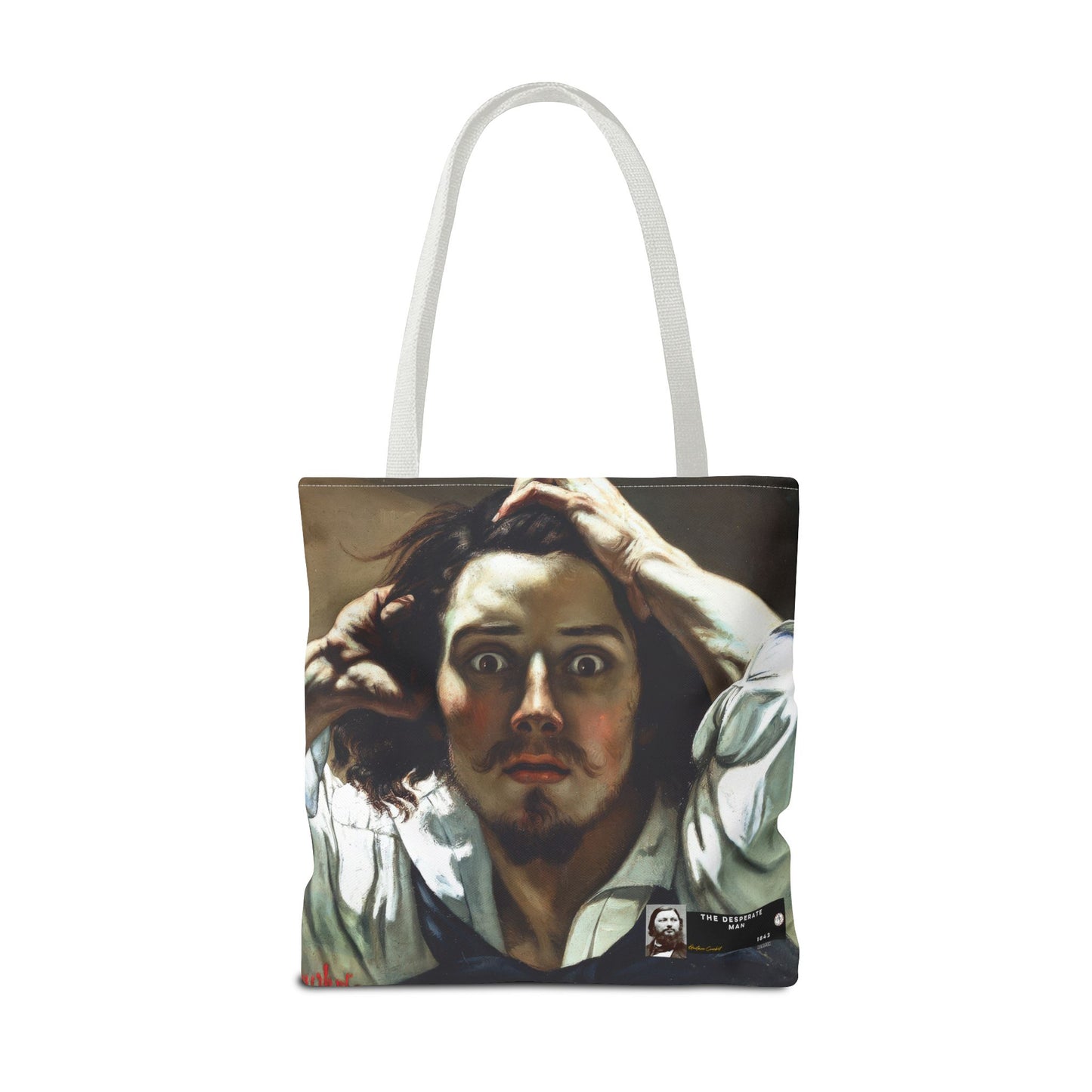 Courbet, Gustave - The Desperate Man (1843) - Tote Bag