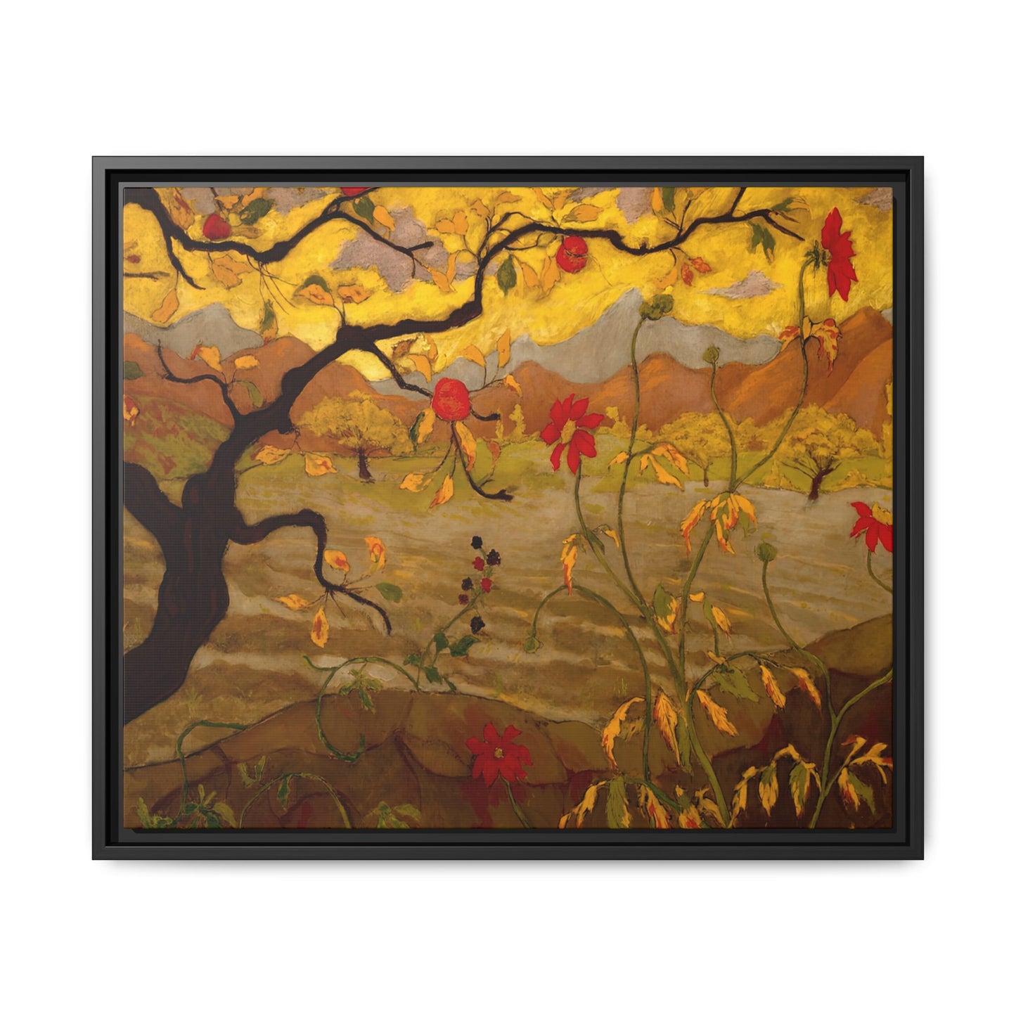 Ranson, Paul - Apple Tree with Red Fruit (1902) - Matte Canvas, Framed