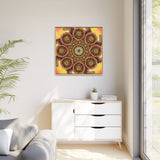 Lion Summer Mandala - Framed Canvas