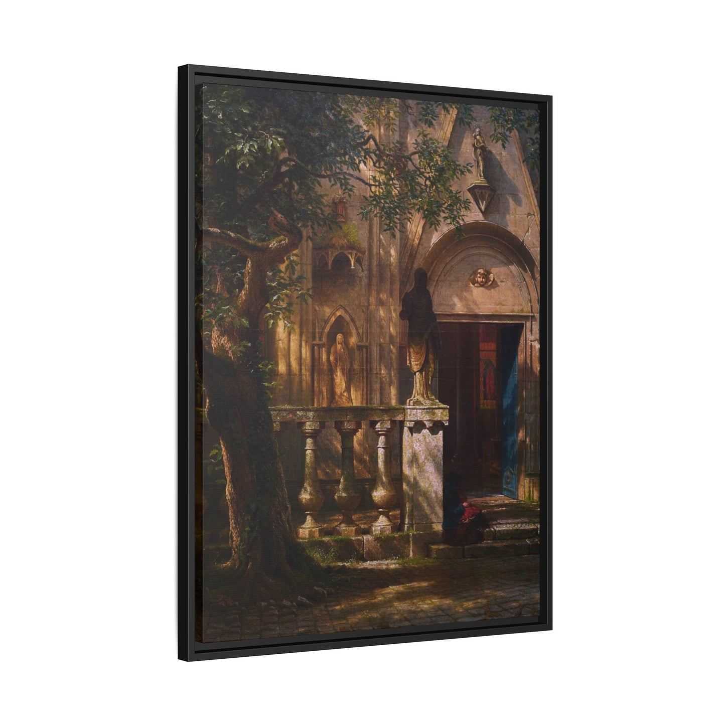 Bierstadt, Albert - Sunlight and Shadow  (1854) - Matte Canvas, Framed