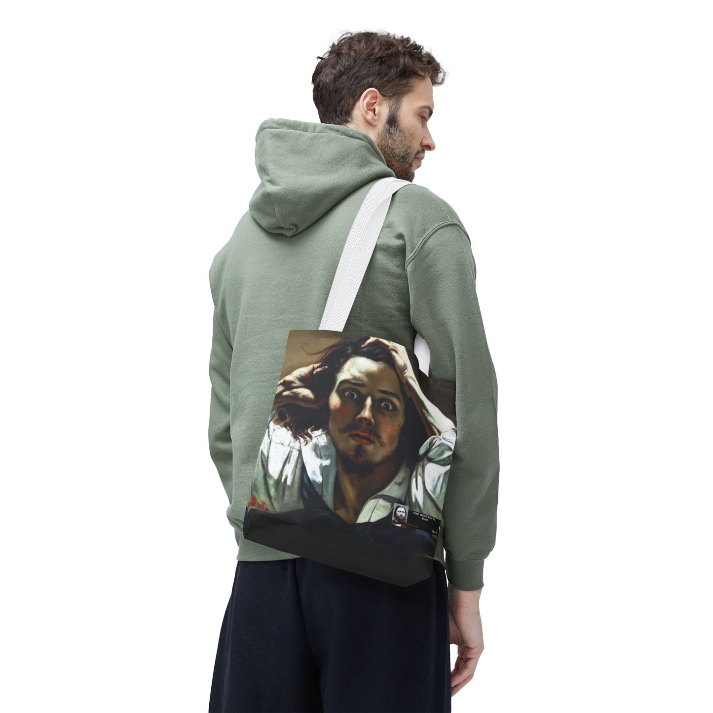 Courbet, Gustave - The Desperate Man (1843) - Tote Bag