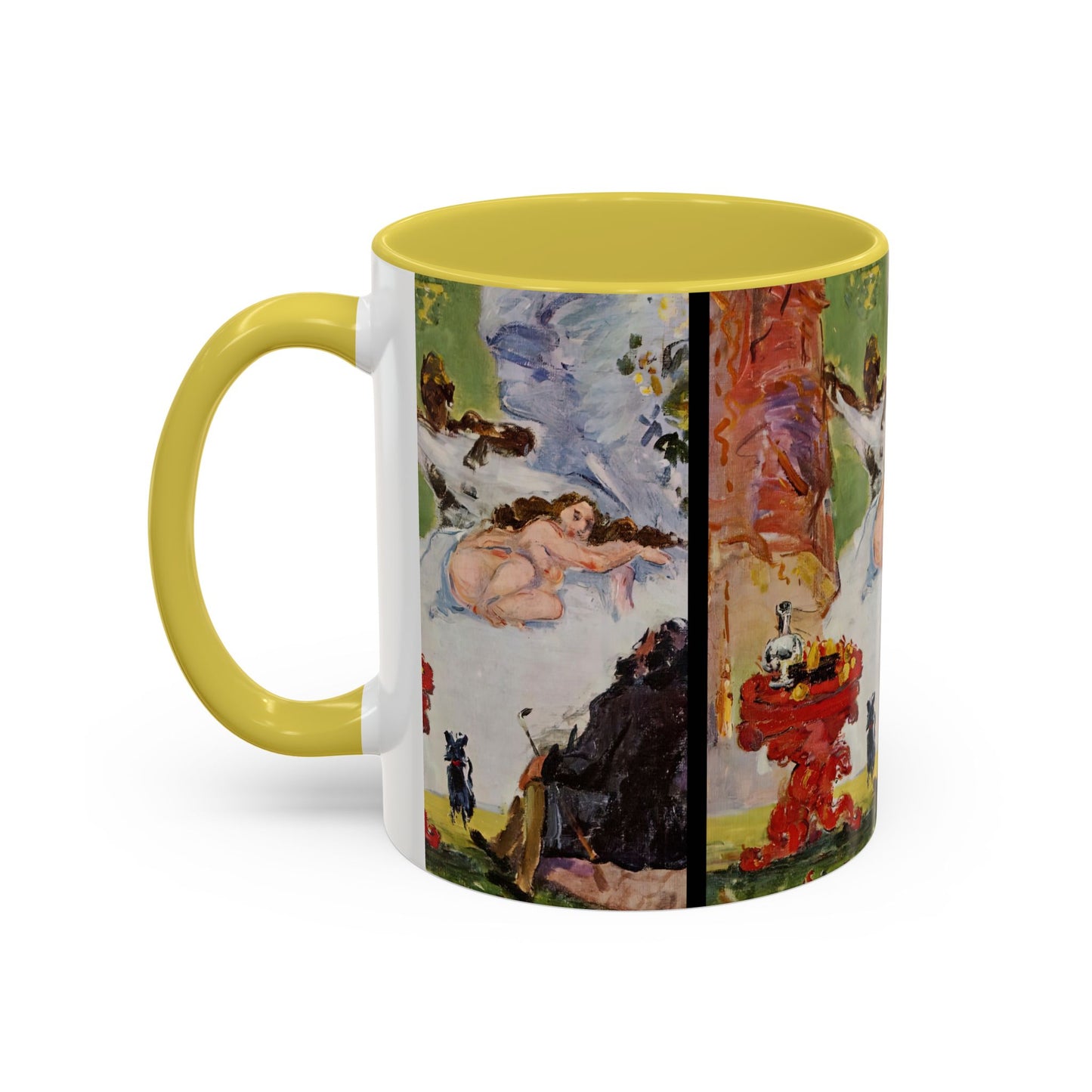 Cézanne, Paul - A Modern Olympia (1874) - Colorful Accent Mugs