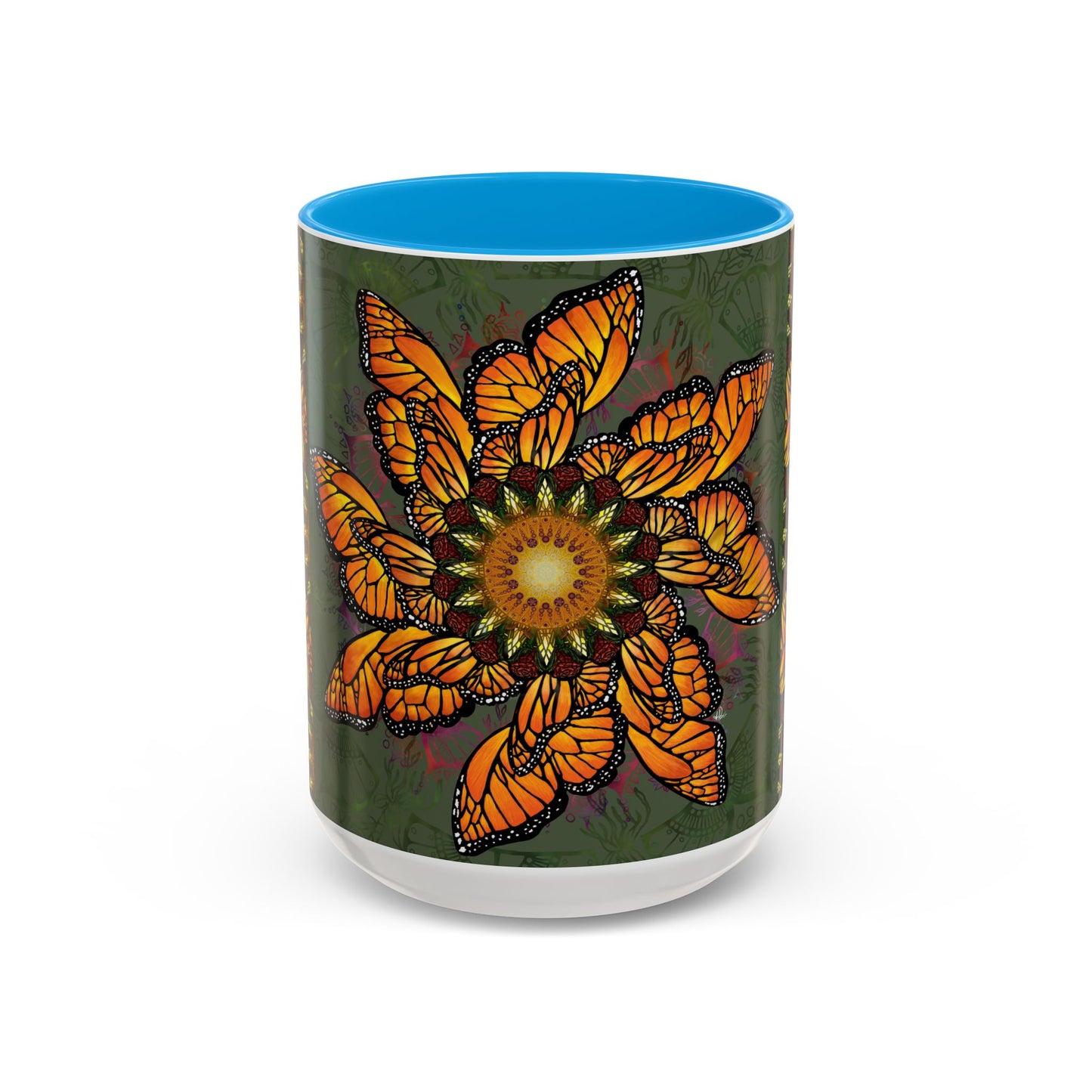 Pacio, Adam - Monarch Butterfly Mandala - Colorful Accent Mugs