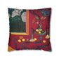 Matisse, Henri - The Dessert Harmony in Red (1908) - Suede Square Pillowcase