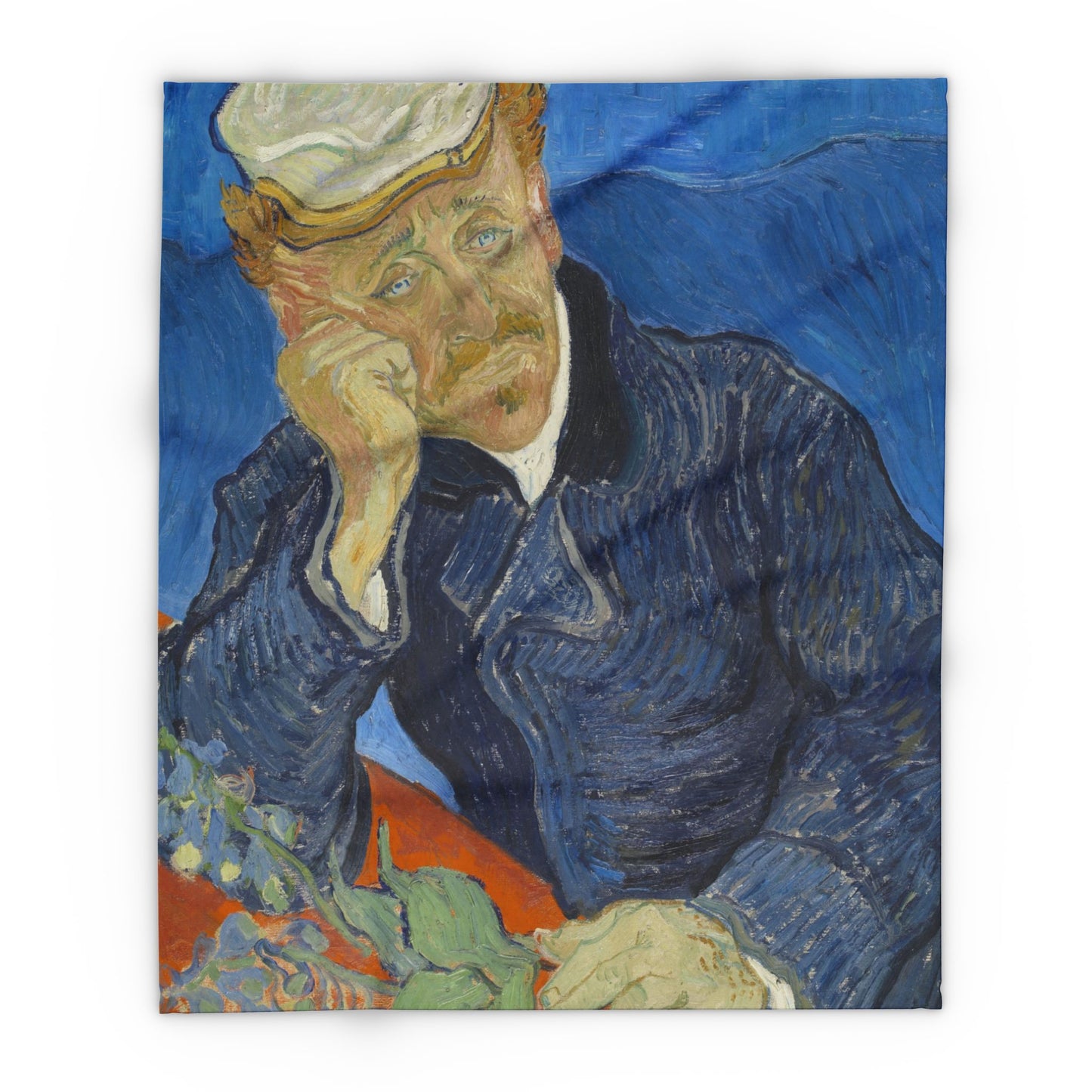 Van Gogh, Vincent - Portrait of Dr. Paul Gachet (1890) - Arctic Fleece Blanket