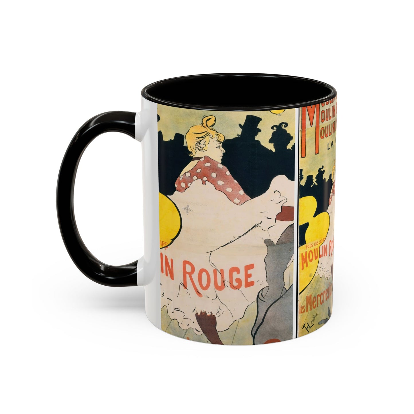 Toulouse-Lautrec, Henri - Moulin Rouge - La Goulue (1891) - Colorful Accent Mugs