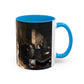 Courbet, Gustave - The Painter’s Studio (1855) - Colorful Accent Mugs