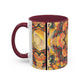 Filiger, Charles - Woman’s Head with Closed Eyes (1893) - Colorful Accent Mugs