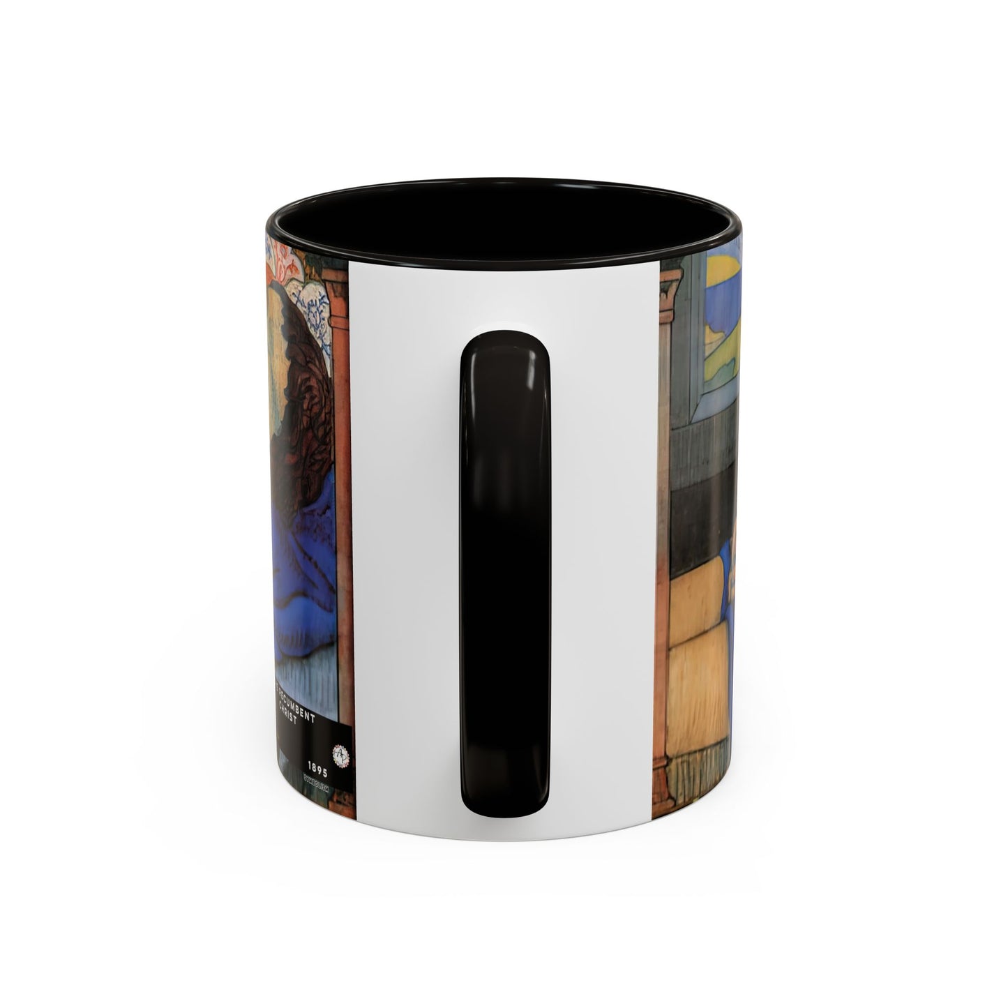 Filiger, Charles - The Recumbent Christ (1895) - Colorful Accent Mugs