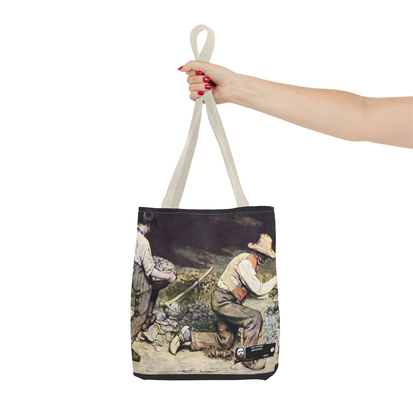 Courbet, Gustave - The Stone Breakers (1850) - Tote Bag