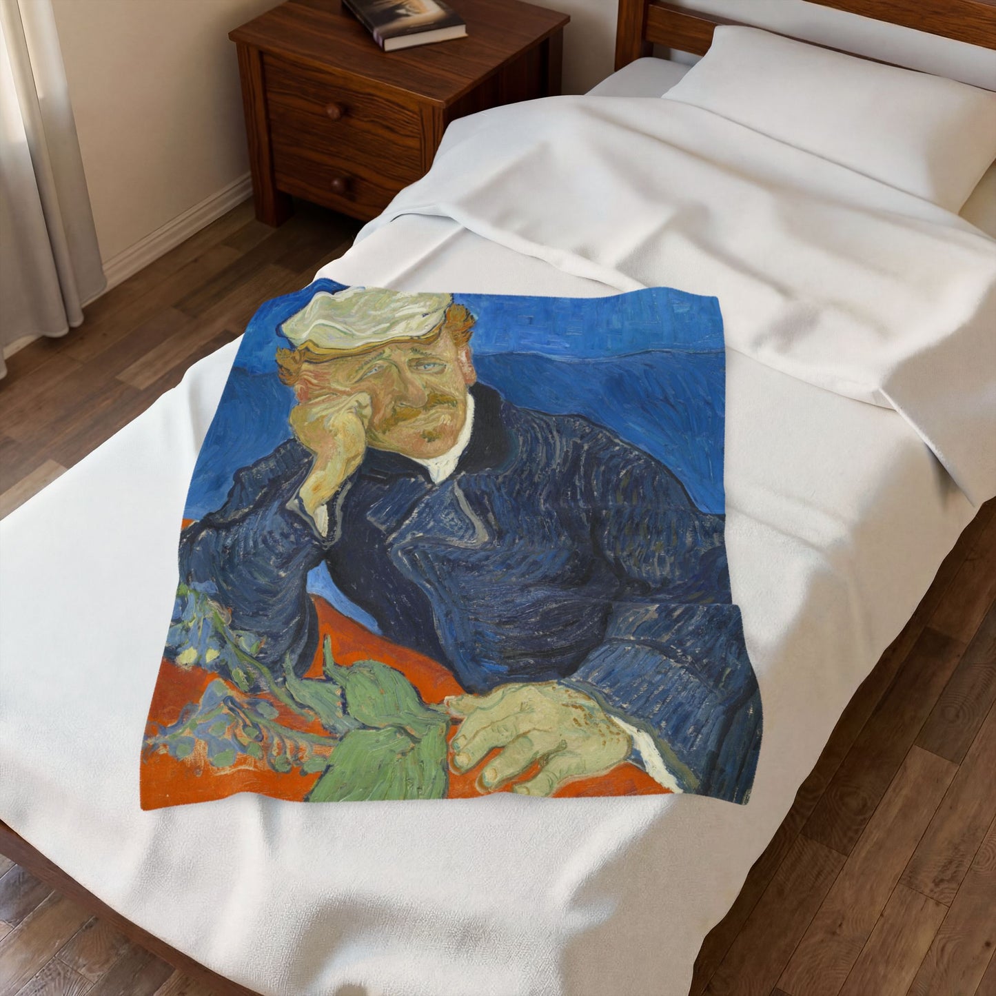 Van Gogh, Vincent - Portrait of Dr. Paul Gachet (1890) - Velveteen Plush Blanket