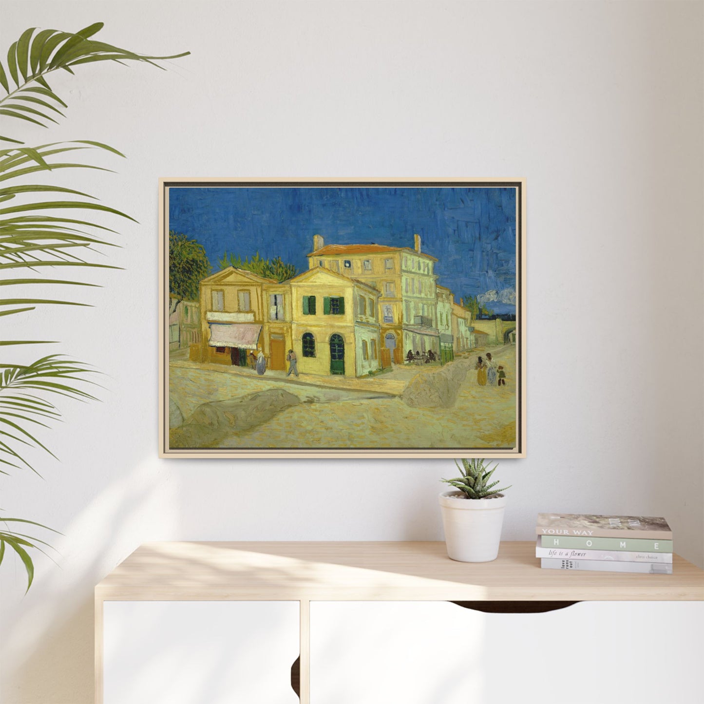Van Gogh, Vincent - The Yellow House (1888) - Matte Canvas, Framed