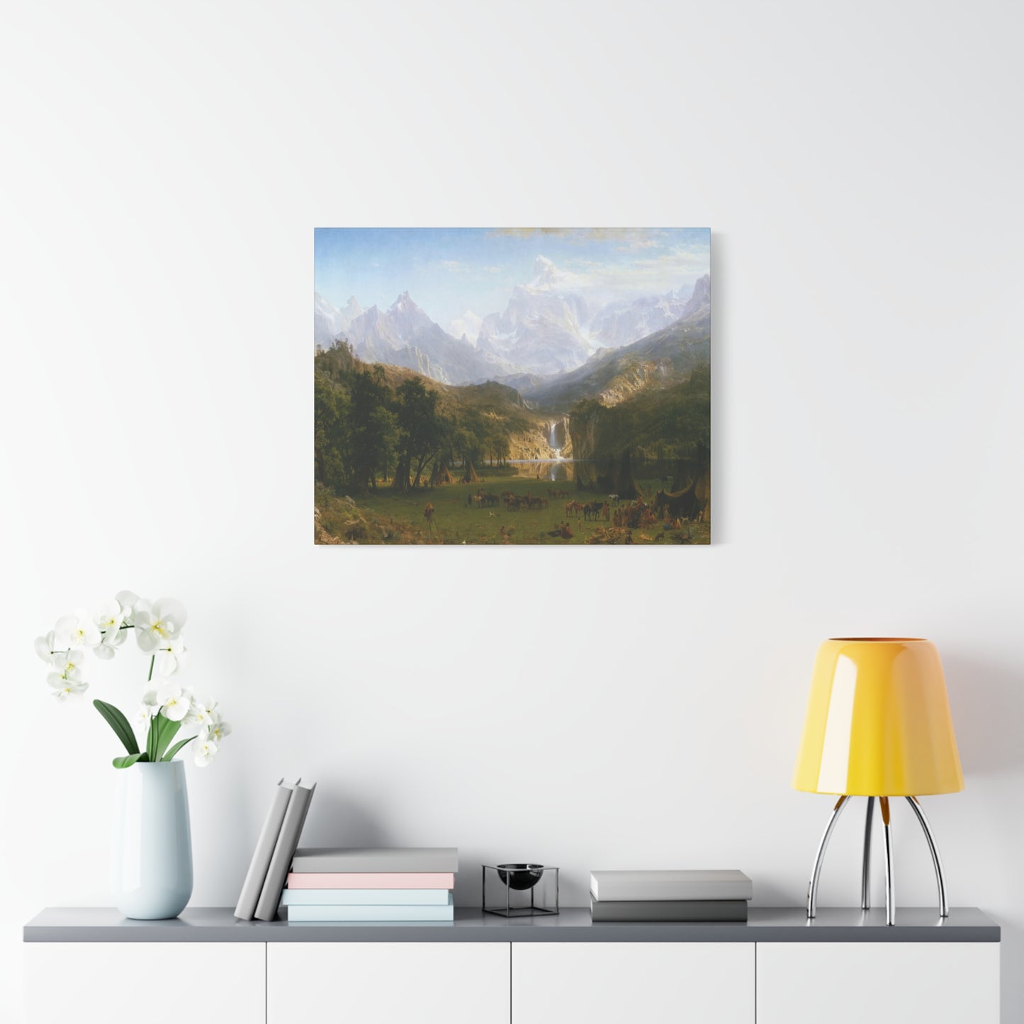 Bierstadt, Albert - The Rocky Mountains, Lander’s Peak (1863) - Canvas Block, unframed