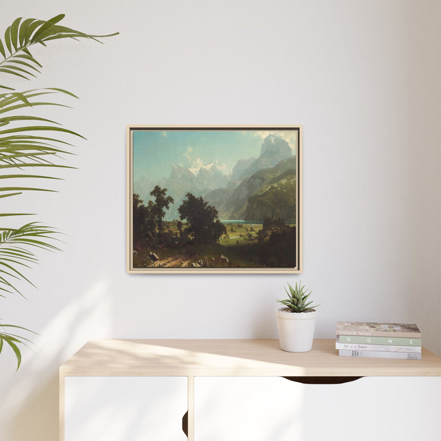 Bierstadt, Albert - Lake Lucerne (1858) - Matte Canvas, Framed