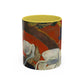 Gauguin, Paul - Vision of the Sermon (Jacob Wrestling with the Angel) (1888) - Colorful Accent Mugs