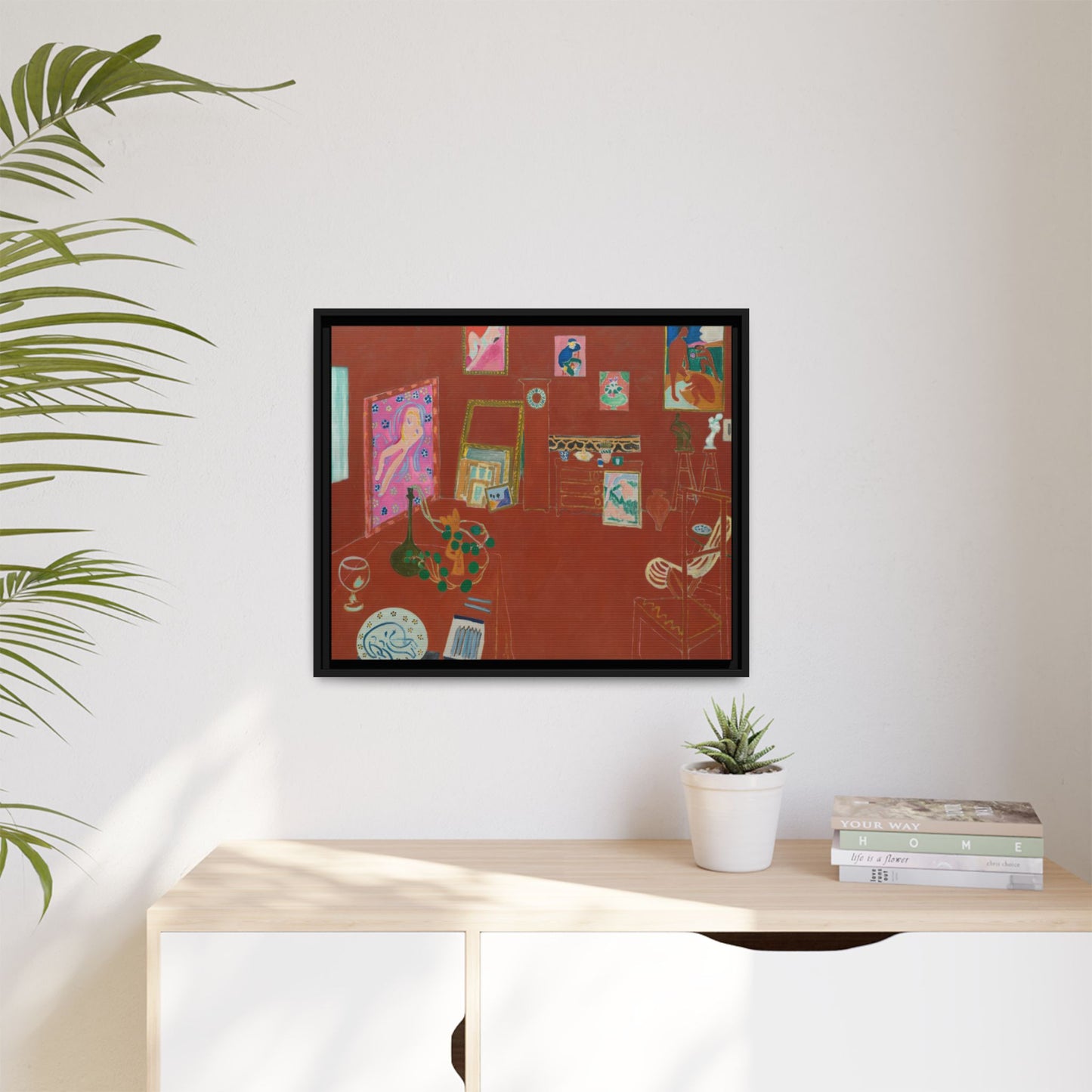 Matisse, Henri - The Red Studio (1911) - Matte Canvas, Framed