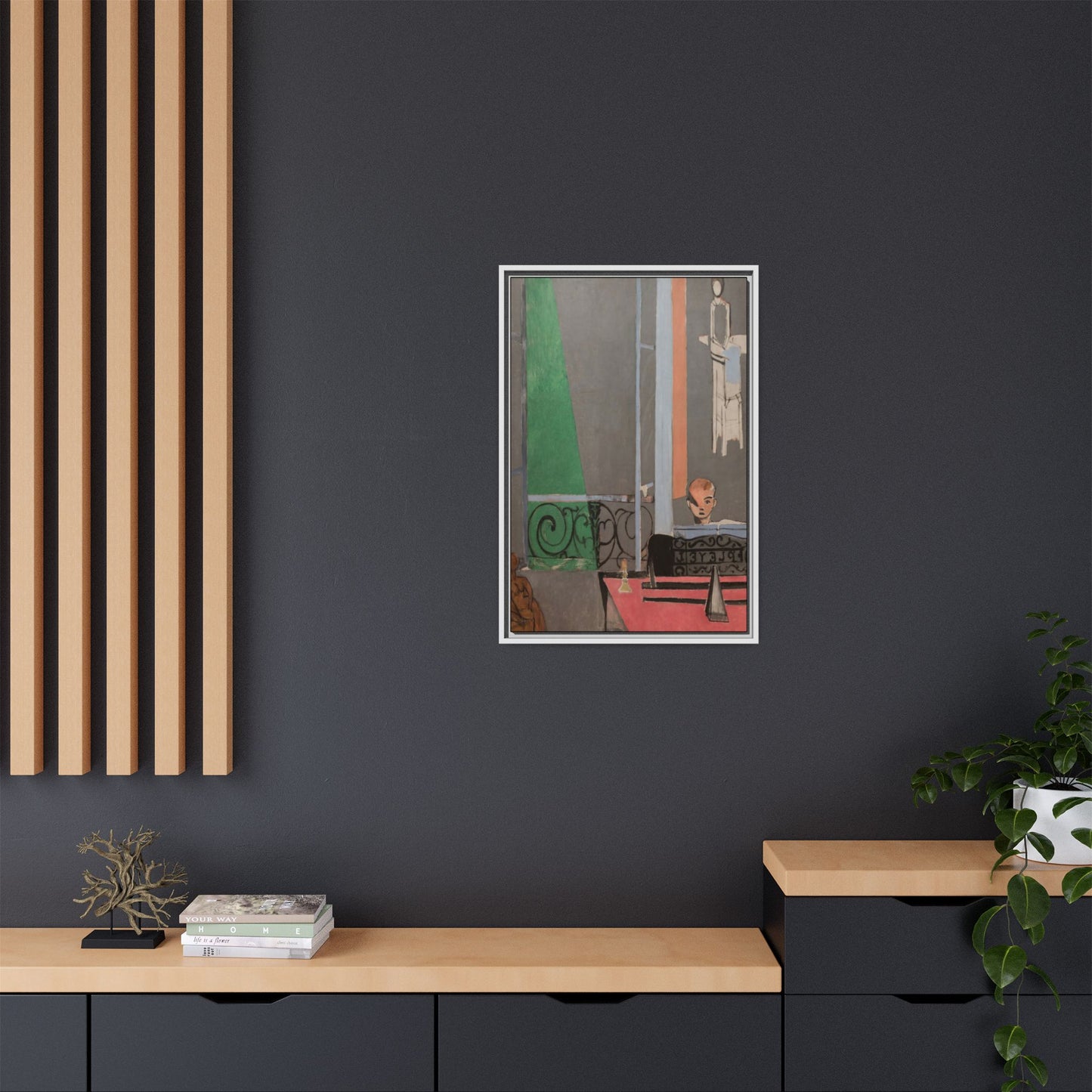 Matisse, Henri - Piano Lesson (1916) - Matte Canvas, Framed