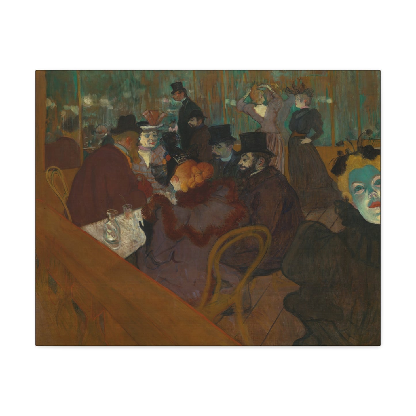 Lautrec, Henri - At the Moulin Rouge (1892) - Canvas Block, unframed