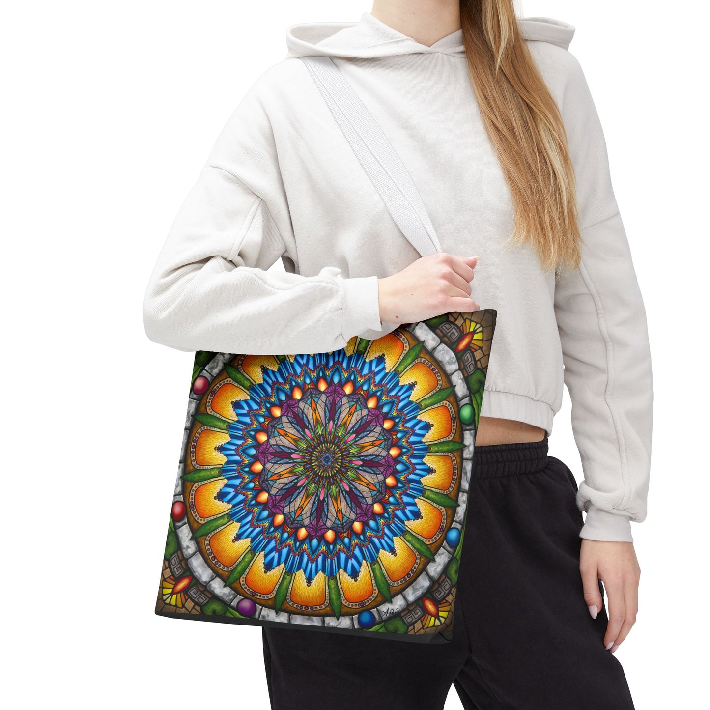 Pacio, Adam - Emerald Arrows Mandala - Tote Bag