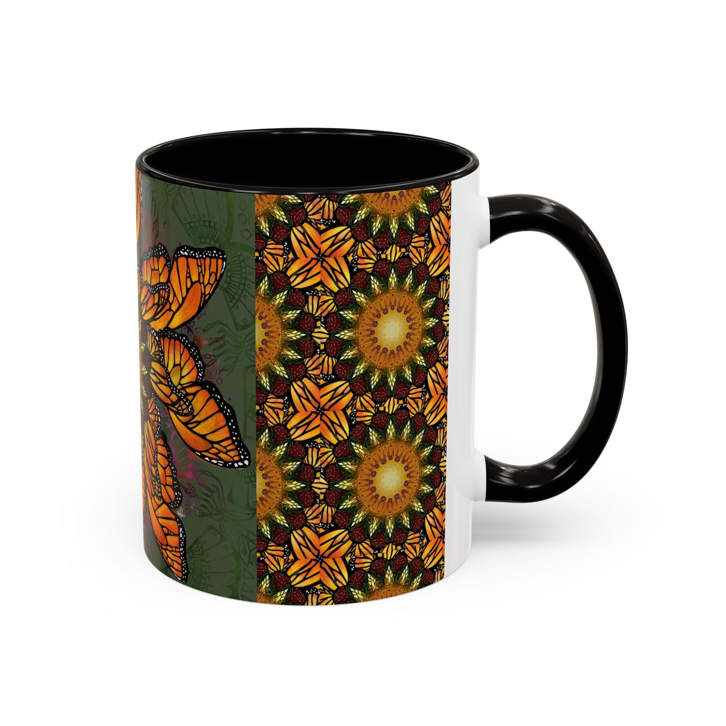 Pacio, Adam - Monarch Butterfly Mandala - Colorful Accent Mugs