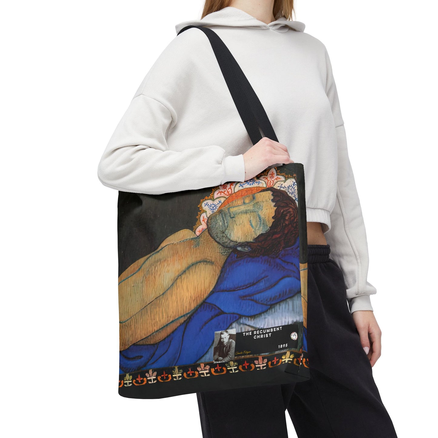 Filiger, Charles - The Recumbent Christ (1895) - Tote Bag
