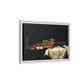 Cézanne, Paul - Still Life with Bread and Eggs (1865) - Matte Canvas, Framed