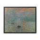 Monet, Claude - Impression, Sunrise (1872) - Matte Canvas, Framed