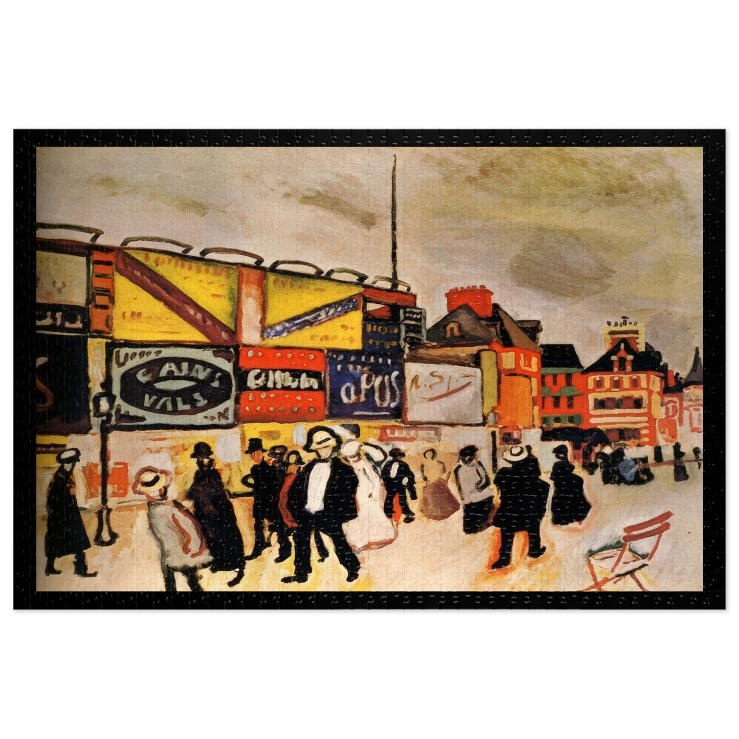 Dufy, Raoul - Posters at Trouville (1906) - 1000pc Jigsaw Puzzle