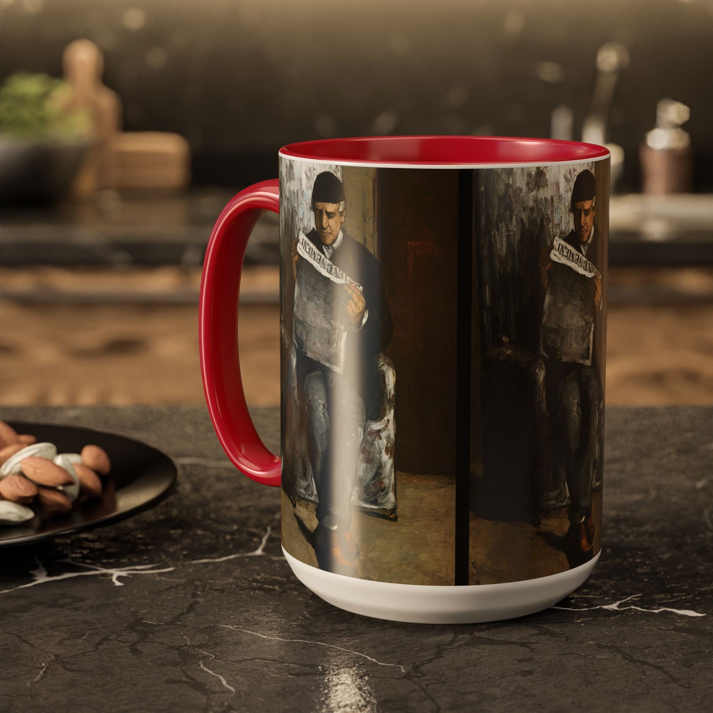 Cézanne, Paul - The Artist’s Father (1866) - Colorful Accent Mugs