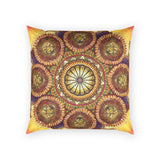 Lion Summer Mandala - Poly Velvet Pillow