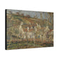 Pissarro, Camille - Red Roofs, Corner of a Village in Winter (1877) - Canvas Block, unframed