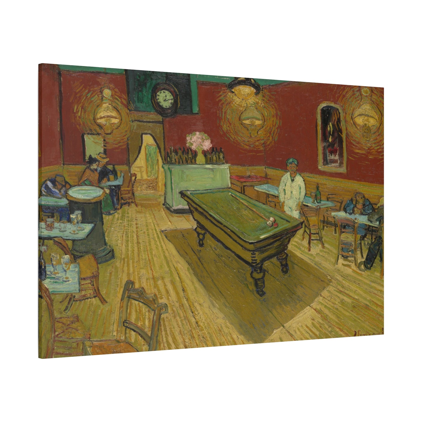 Van Gogh, Vincent - The Night Cafe (1888) - Canvas Block, unframed