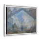 Monet, Claude - Le Gare Saint-Lazare (1877) - Matte Canvas, Framed