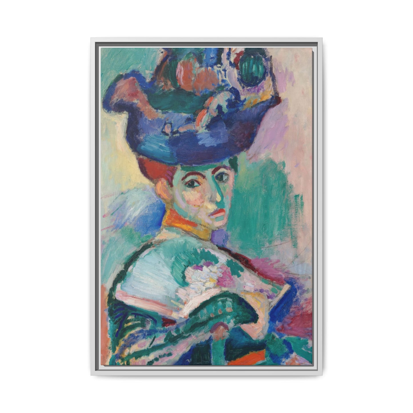 Matisse, Henri - Woman with a Hat (1905) - Matte Canvas, Framed