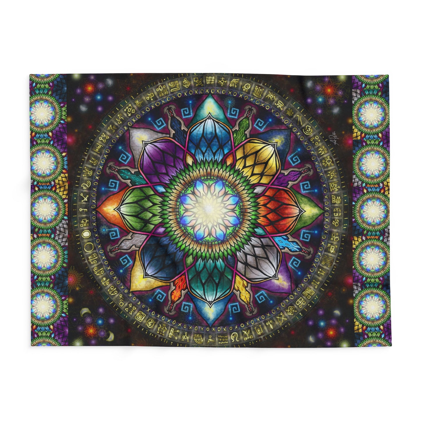 Pacio, Adam - Mystic Jewel Mandala - Arctic Fleece Blanket