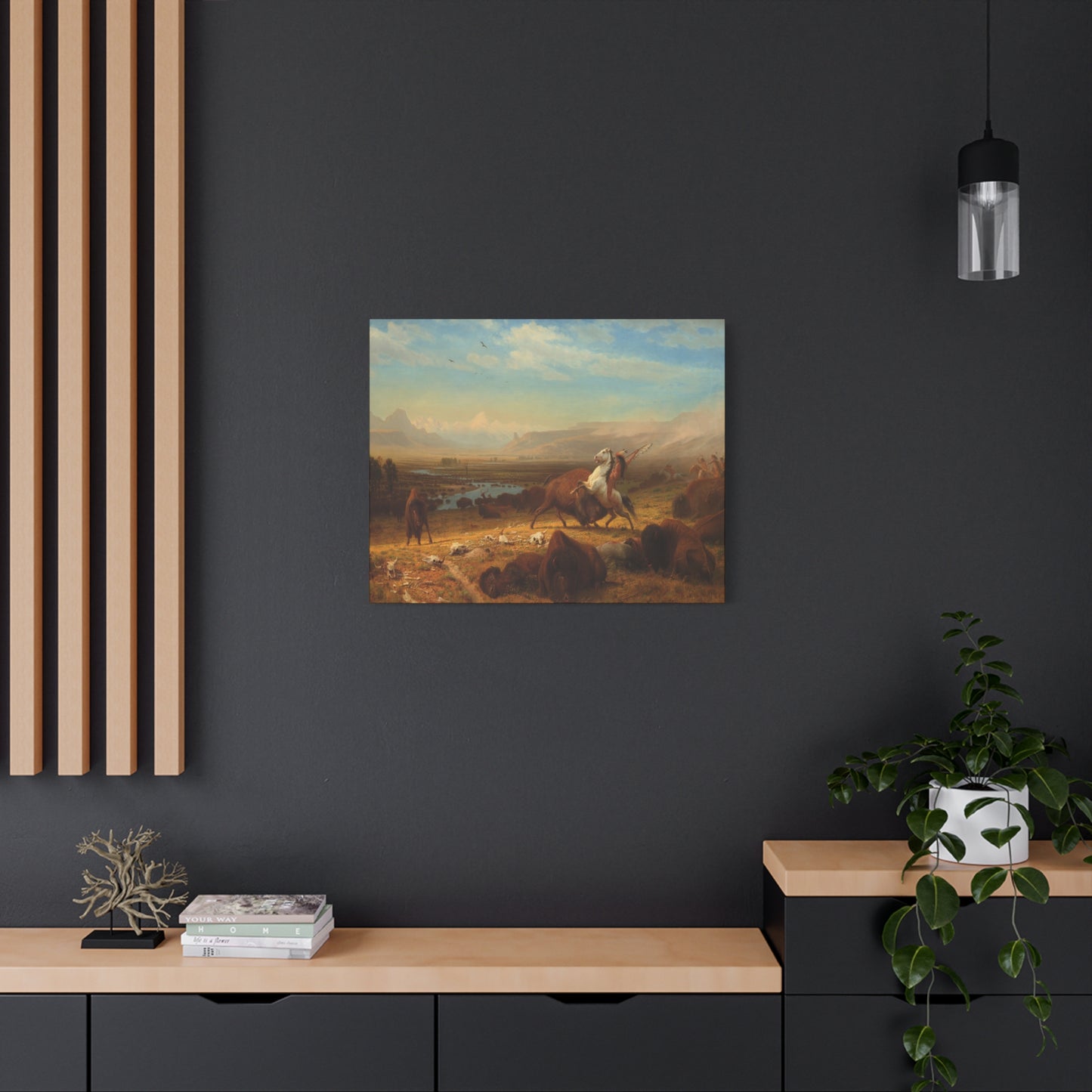 Bierstadt, Albert - The Last of the Buffalo  (1888) - Canvas Block, unframed