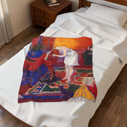 Ranson, Paul - The Golden Head of Hair (1909) - Velveteen Plush Blanket