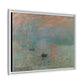 Monet, Claude - Impression, Sunrise (1872) - Matte Canvas, Framed