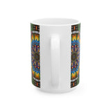 Emerald Arrows Mandala - Ceramic Mug