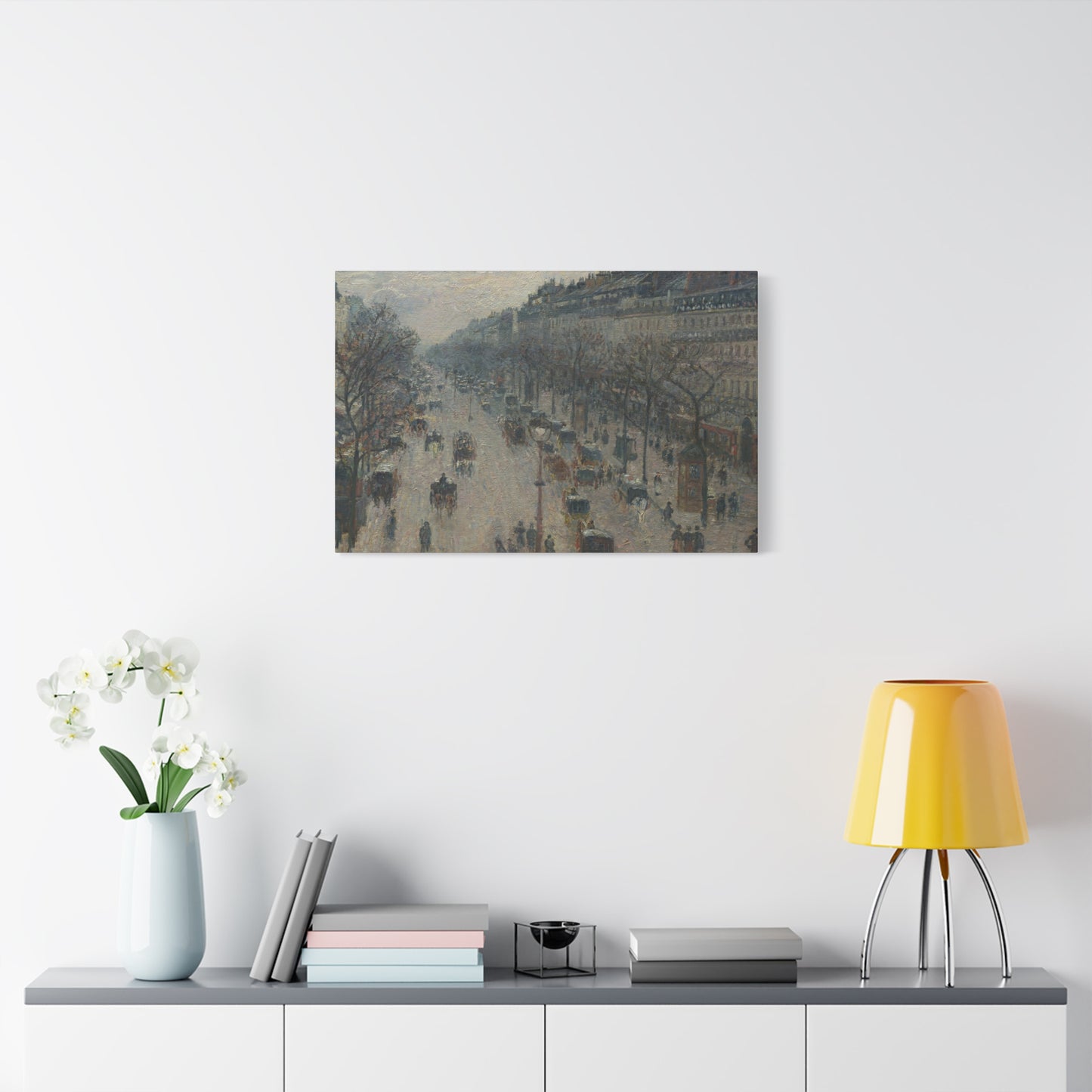 Pissarro, Camille - Boulevard Montmartre, Winter Morning (1897) - Canvas Block, unframed