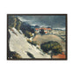 Cézanne, Paul - L’Estaque, Melting Snow (1870) - Matte Canvas, Framed