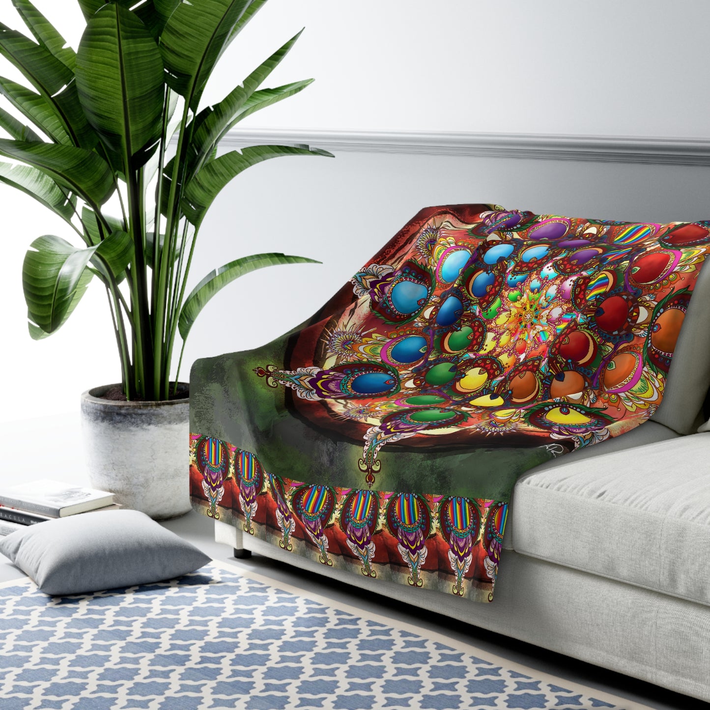 Seeds of Pride Mandala - Sherpa Fleece Blanket