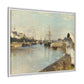 Morisot, Berthe - The Harbor at Lorient (1869) - Matte Canvas, Framed