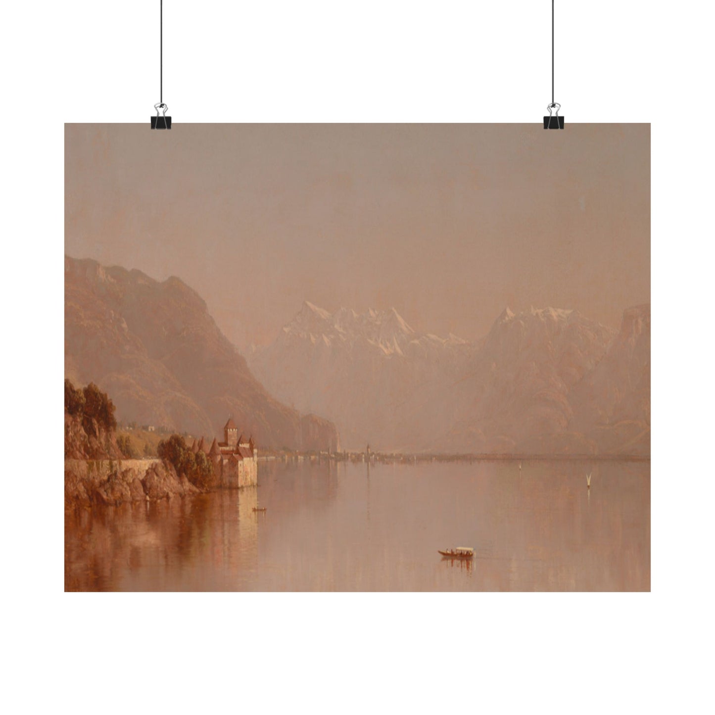 Gifford, Sanford Robinson - Lake Geneva (1875) - Satin Posters