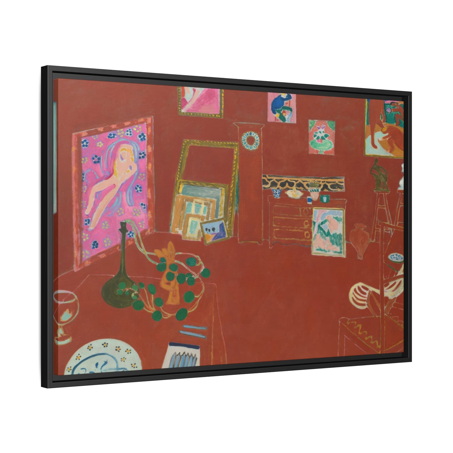 Matisse, Henri - The Red Studio (1911) - Matte Canvas, Framed
