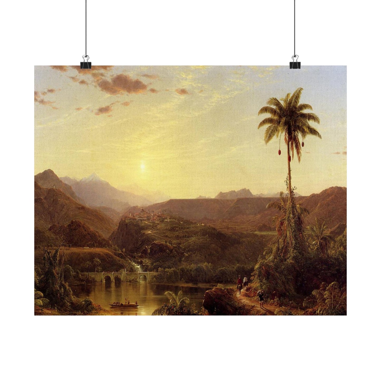 Church, Frederic Edwin - The Cordilleras - Sunrise (1853) - Satin Posters