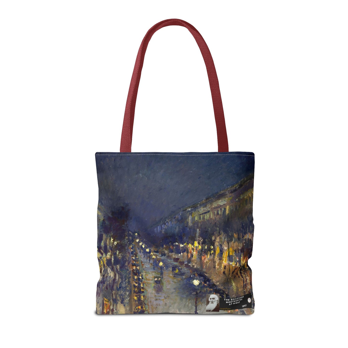 Pissarro, Camille - The Boulevard Montmartre At Night (1897) - Tote Bag
